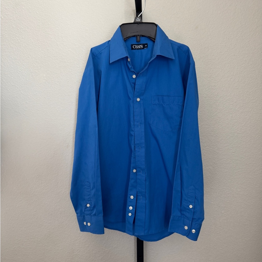 Chaps Kids Blue Button Down Shirt